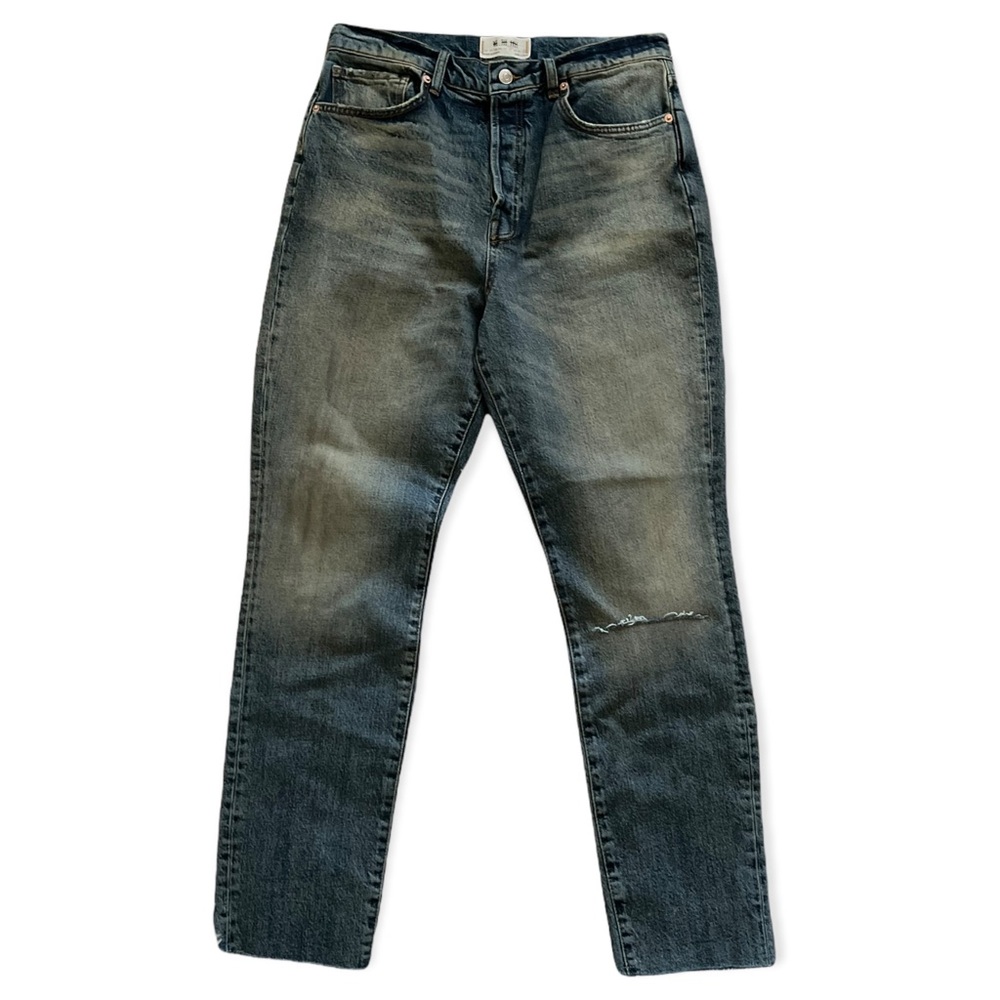 Free People Stella High Rise Straight Leg Cropped Jeans